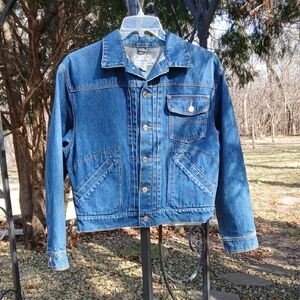 Ralph Lauren women's denim trucker jacket. sz M